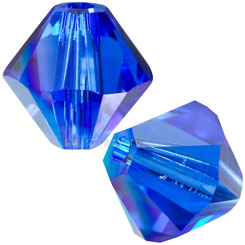 Бусины 5328 4 mm Majestic Blue AB