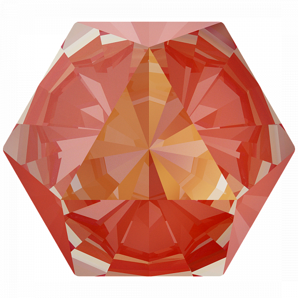 Кристаллы 4699 9.4x10,8 mm Crystal Orange Glow Delite