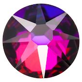2078 Rose Flatback Crystal Volcano