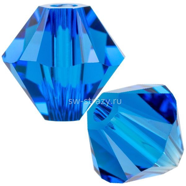 Бусины 5328 8 mm Capri Blue