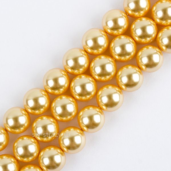 Жемчужины 5810 7 mm Crystal Gold Pearl