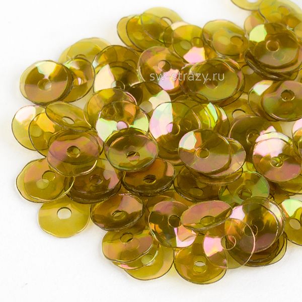 Пайетки 4 mm чаша (0140) Verde IR 3 гр