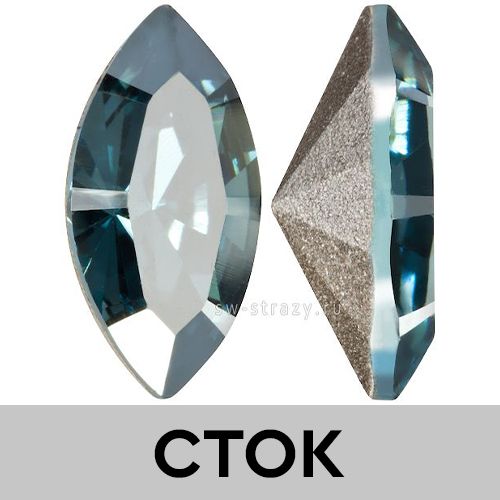 Кристаллы 4228 15x7 mm Aquamarine Satin